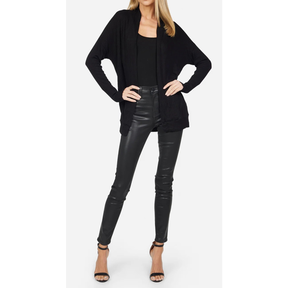 Michael Lauren Women's Black Cardigan size S Rayon Spandex NWT